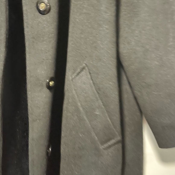 Vintage Fen-nelli Black 100% Wool Long Coat - Picture 2 of 10